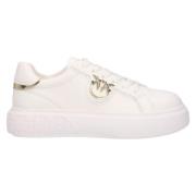 Witte platte sneakers Pinko , White , Dames