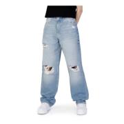 Wijde Spijkerbroek voor Vrouwen Calvin Klein Jeans , Blue , Dames