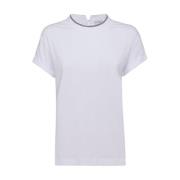 Witte lichte en natuurlijke T-shirts en polos Brunello Cucinelli , Whi...