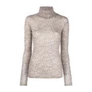 Geprinte wollen top Saint Laurent , Brown , Dames