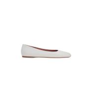 Witte Ballerina met vierkante neus Amina Muaddi , White , Dames