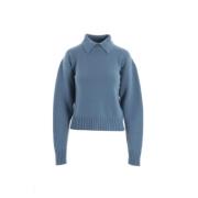 Ocean Blue Cashmere Trui Jil Sander , Blue , Dames