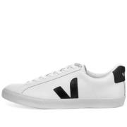 Witte en zwarte leren sneakers Veja , White , Heren