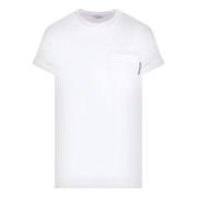 Witte T-shirts en Polos met Korte Mouwen Brunello Cucinelli , White , ...