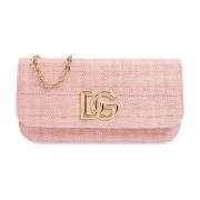 Schoudertas met logo Dolce & Gabbana , Pink , Dames