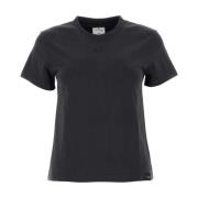 Houtskool Katoenen T-shirt Courrèges , Gray , Dames