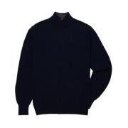 Merino Wool Zip-Up Cardigan Brooks Brothers , Blue , Heren