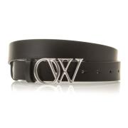 Initialen Riem Off White , Black , Heren