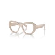 Stijlvolle Brillen Collectie Prada , Beige , Unisex