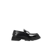 Leren loafers Alexander McQueen , Black , Heren