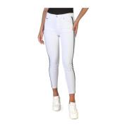 Logo Skinny Jeans met ritssluiting voor dames Tommy Hilfiger , White ,...