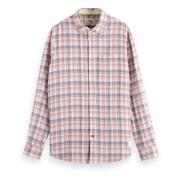 Herenoverhemd Scotch & Soda , Pink , Heren