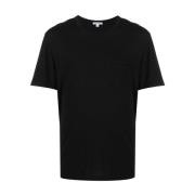 Zwarte T-shirts en Polos, Gemaakt in de VS James Perse , Black , Heren