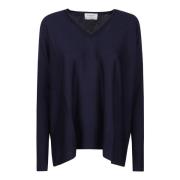 V-neck Knitwear Snobby Sheep , Blue , Dames