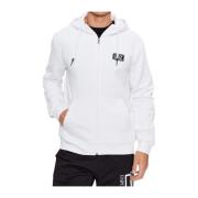 Witte Hoodie voor Heren Emporio Armani EA7 , White , Heren