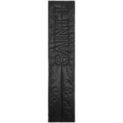 Zwart Logo-Ingedrukt Gewatteerd Sjaal Saint Laurent , Black , Dames