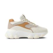 Beige Suède Sneakers Hogan , Beige , Dames