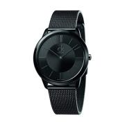 Quartz horloge met zwarte wijzerplaat en stalen band Calvin Klein , Bl...