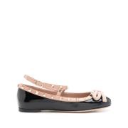 Zwarte Rockstud Ballet Flats Valentino Garavani , Black , Dames