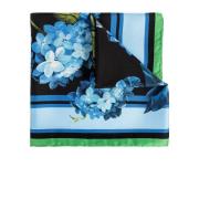Zijden sjaal Dolce & Gabbana , Blue , Dames