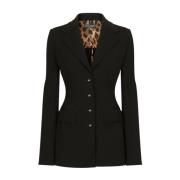 Zwarte Jas Dolce & Gabbana , Black , Dames