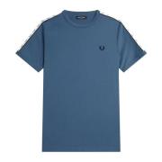 Taped Ringer T-Shirt, Midnight Blue Fred Perry , Blue , Heren