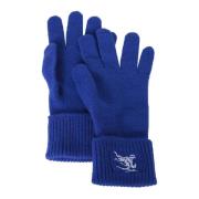 Geborduurde logo gebreide handschoenen Burberry , Blue , Heren
