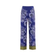 Straight Trousers Etro , Blue , Dames