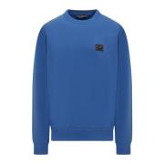 Klassieke Crewneck Sweatshirt Dolce & Gabbana , Blue , Heren