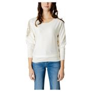 Leslie Logo Bat Sleeve Dames Top Guess , White , Dames