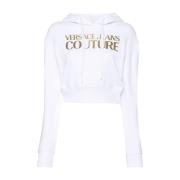 Witte Hoodie voor Vrouwen Versace Jeans Couture , White , Dames