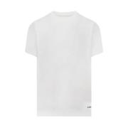 Witte Biologisch Katoenen T-shirts Pak Jil Sander , White , Heren