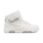 Witte Sneakers met 3.0cm Hak Off White , White , Dames