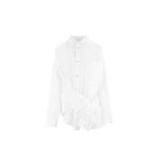 Witte Katoenen Poplin Deconstructed Overhemd Balenciaga , White , Dame...