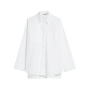 Witte Katoenen Oxford Overhemd Max Mara , White , Dames