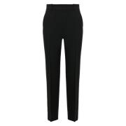 Zwarte Zijden en Wollen Broek Gucci , Black , Dames