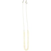 Goud vergulde ketting met acrylringen Emmanuelle Khanh , White , Dames