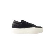 Leather sneakers Y-3 , Black , Dames