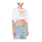 Witte T-shirts & Polos voor Vrouwen Just Cavalli , White , Dames