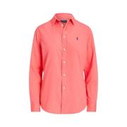 Peaceful Corail Shirt - Moderne Silhouet Ralph Lauren , Pink , Dames
