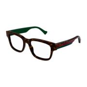 Rechthoekige bril Gg1303O-005 Havana Gucci , Brown , Heren