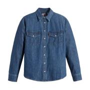 Air Space 3 Western Overhemd Levi's , Blue , Dames
