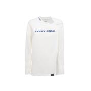 Sport T-shirt van effen katoenen jersey Courrèges , White , Dames