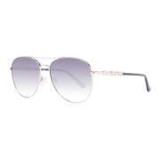 Rose Gouden Aviator Zonnebril Guess , Pink , Dames