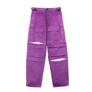 Julia Ripstop Broek Darkpark , Purple , Dames