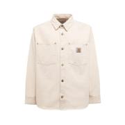 Effengekleurde Katoenen Derby Shirt Carhartt Wip , Beige , Heren