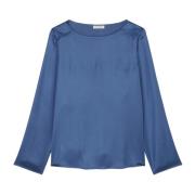 Regelmatig vloeiende blouse shirt Marc O'Polo , Blue , Dames