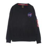Space Shuttle Sweater - Rep. Blue Alpha Industries , Black , Heren