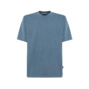 Organisch Katoenen Crew Neck T-Shirt Carhartt Wip , Blue , Heren