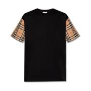 Oversized T-shirt Burberry , Black , Dames